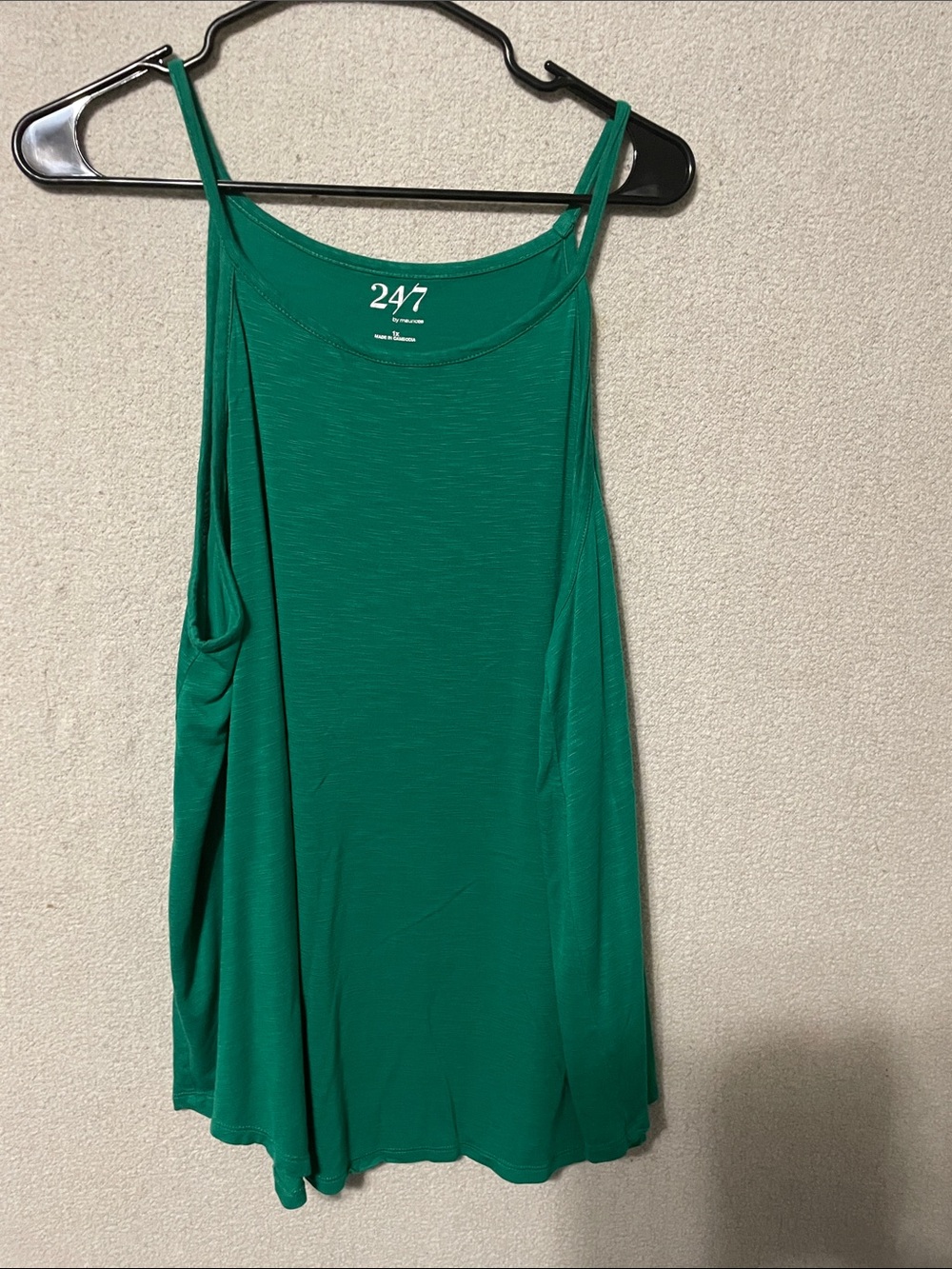 24/7 Maurice's  Emerald Green Flowing Cami